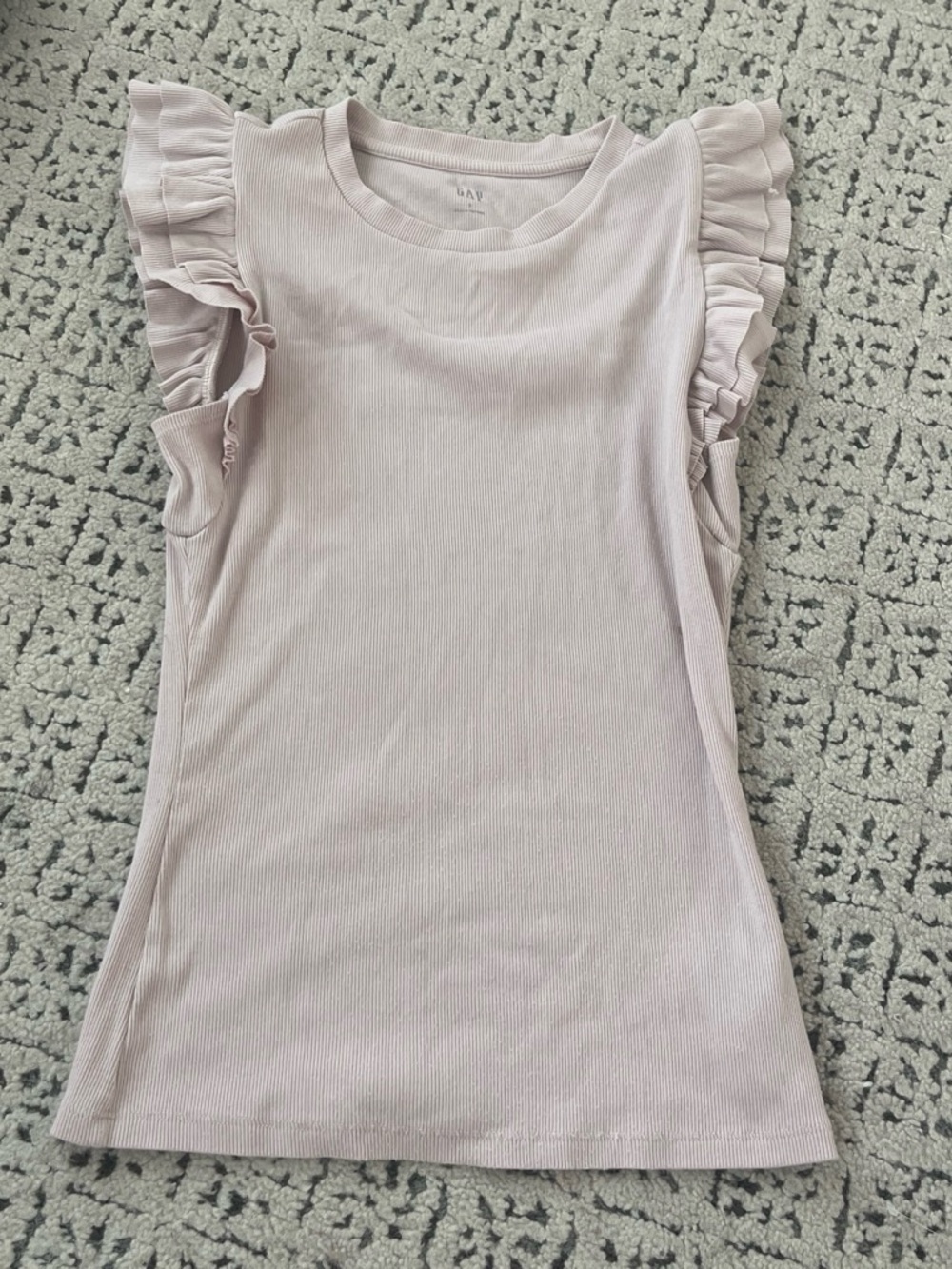 The Gap pink ruffle shirt size S